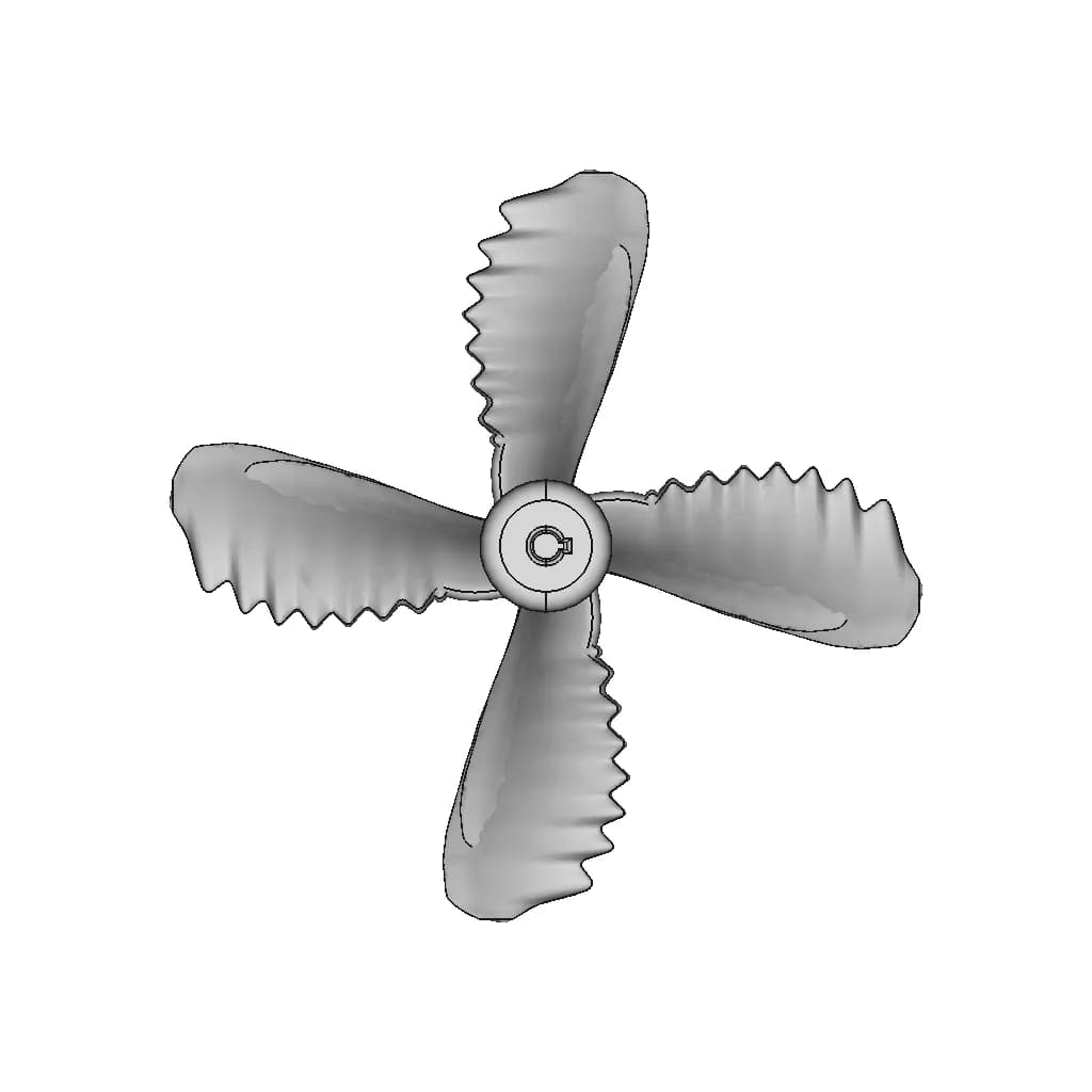 Biomimetic Marine Propeller - Standard Mechanical Component_0_0_degree_snapshot