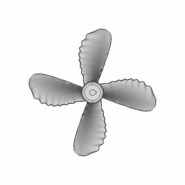 Biomimetic Marine Propeller | High-Quality CAD Model