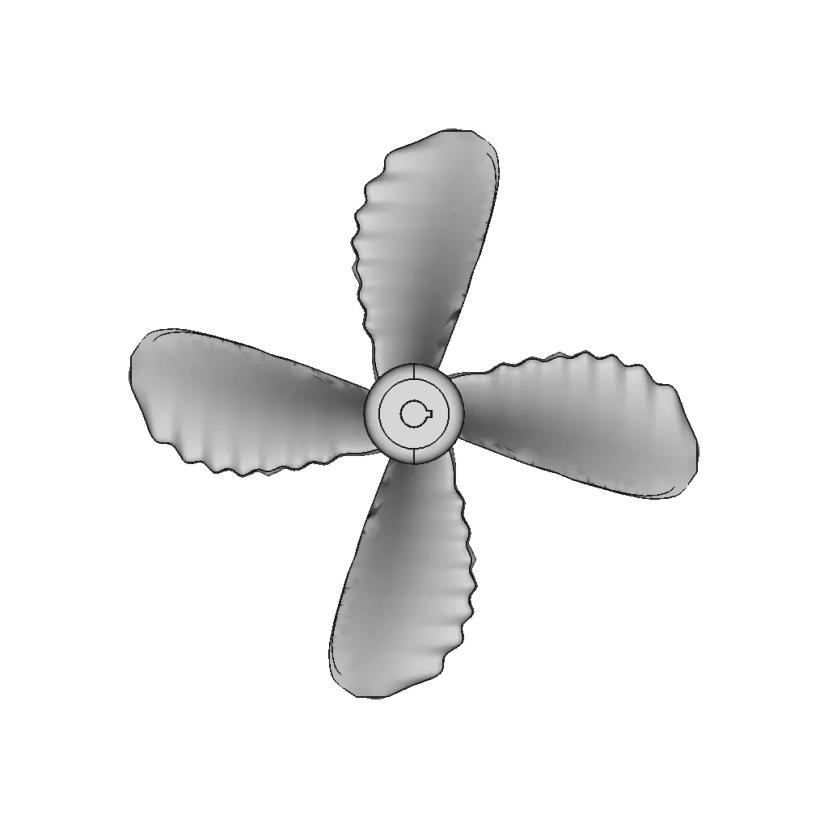 Biomimetic Marine Propeller | High-Quality CAD Model