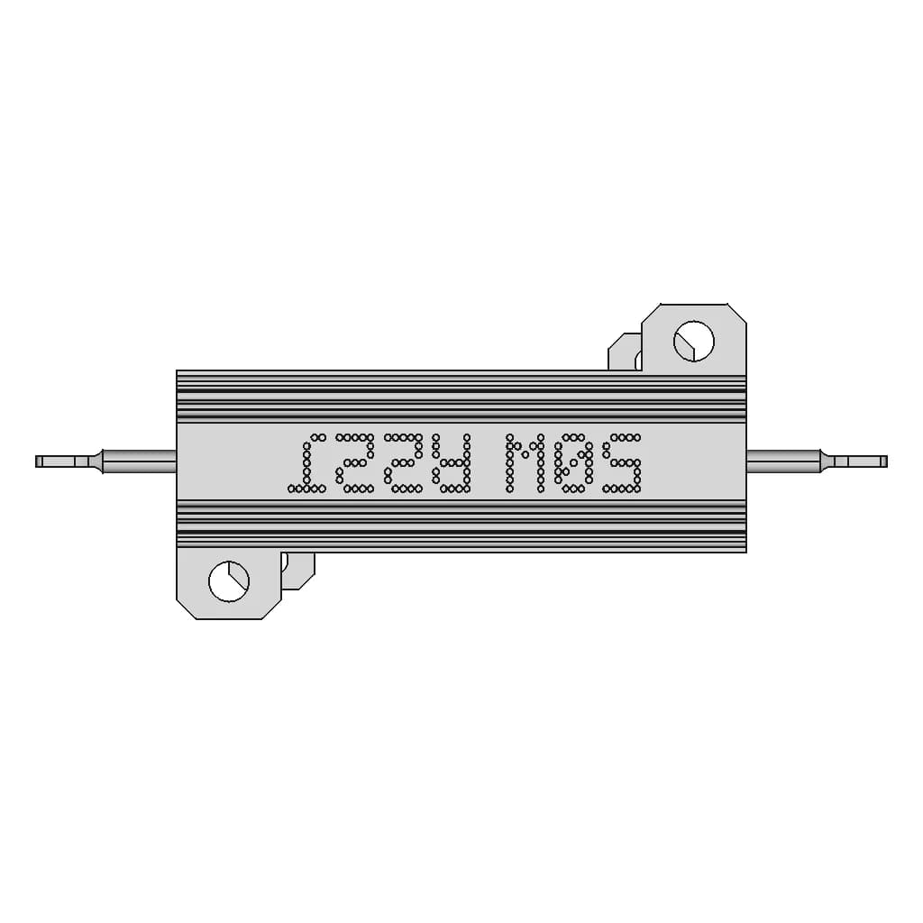 Rx24 50W Resistor - Downloadable CAD Representation_0_0_degree_snapshot