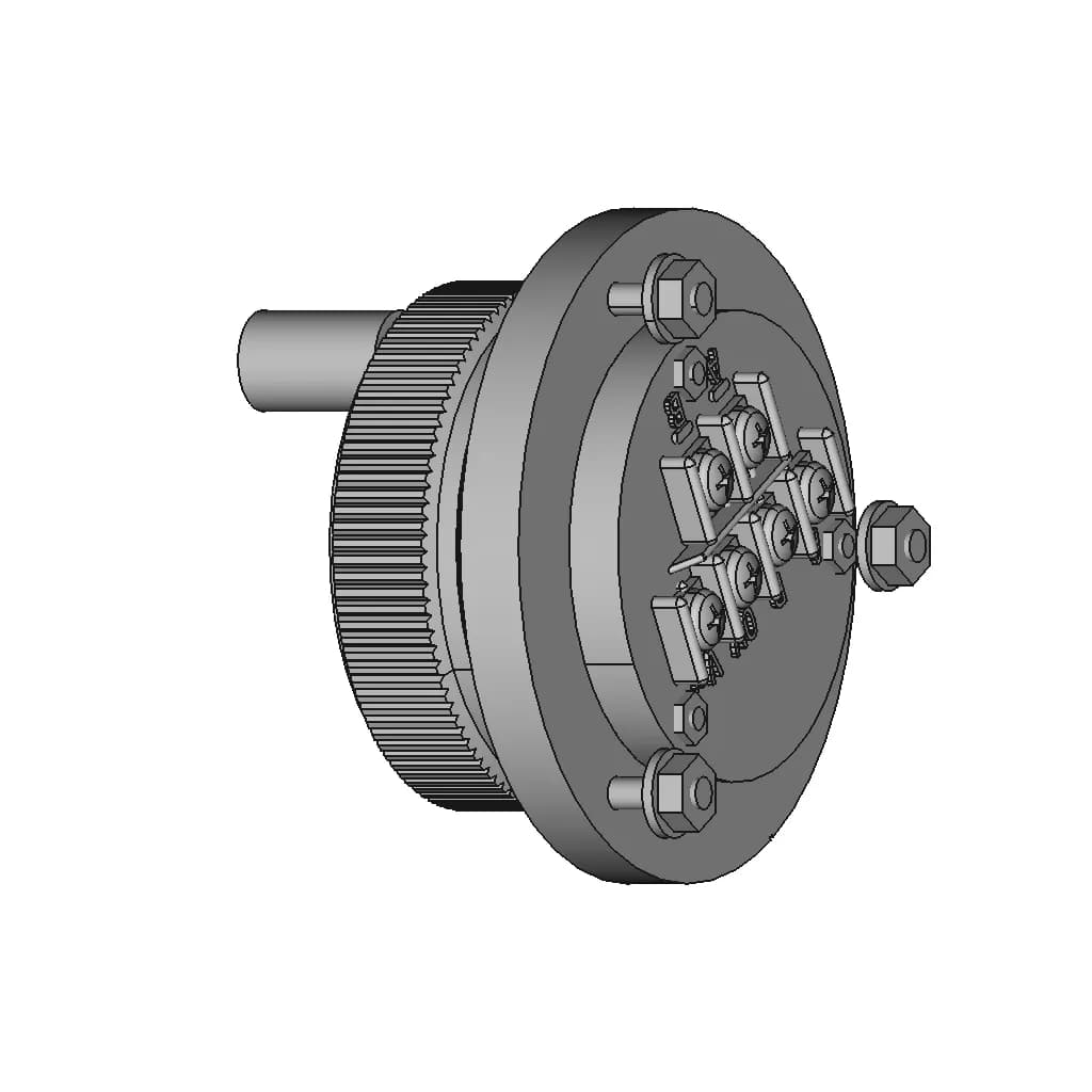 ∅60 Handwheel 5V 100Pulse - Downloadable CAD Representation_60_30_degree_snapshot