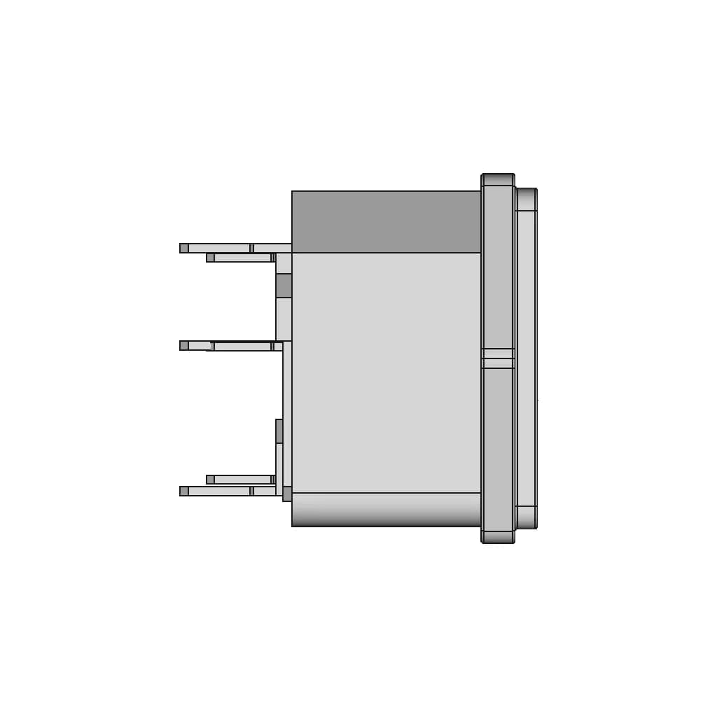 Iec320 C13 Panel Connector With Fuse Holder | High-Quality CAD Model_0_270_degree_snapshot