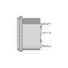 Iec320 C13 Panel Connector With Fuse Holder | High-Quality CAD Model_0_90_degree_snapshot