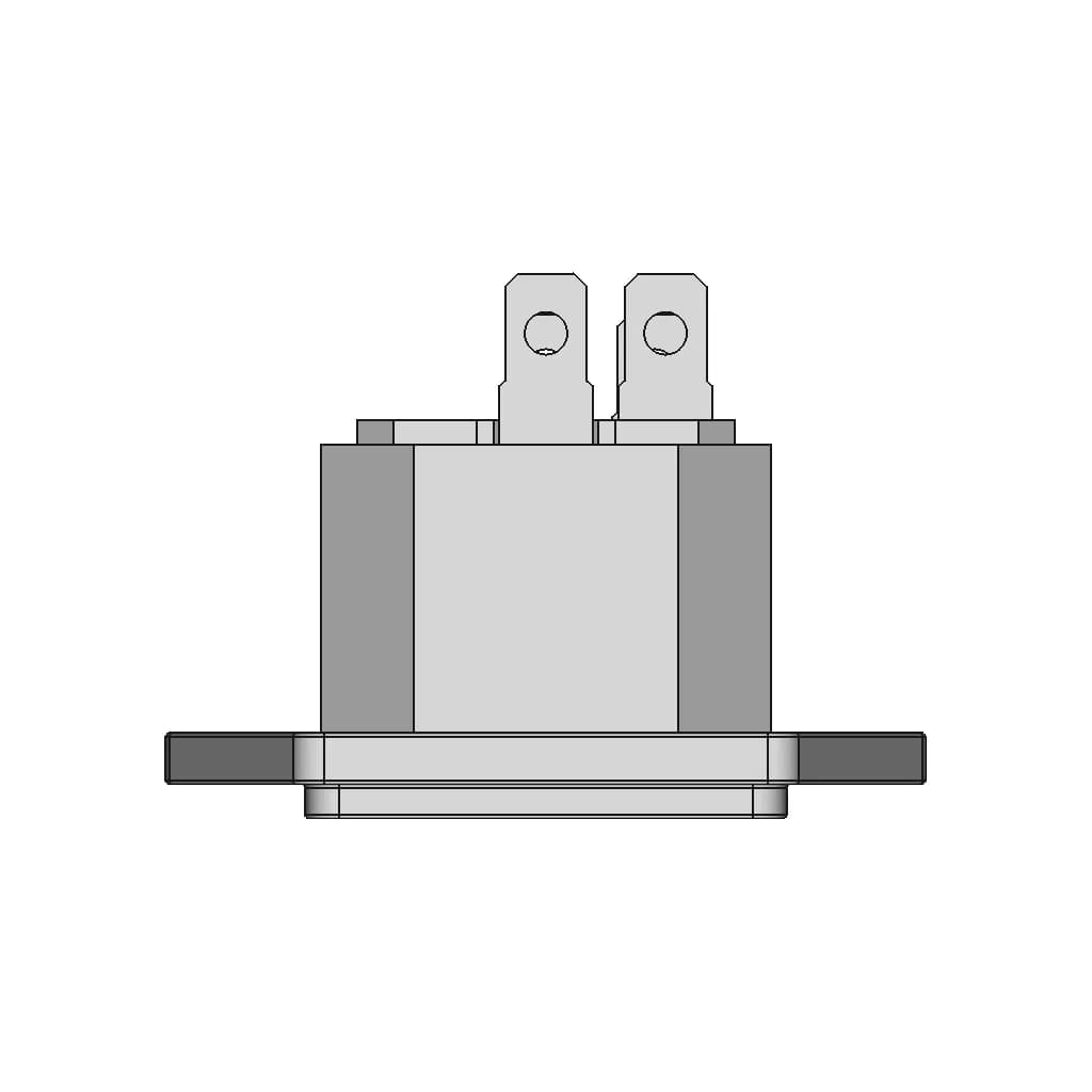 Iec320 C13 Panel Connector With Fuse Holder | High-Quality CAD Model_270_0_degree_snapshot