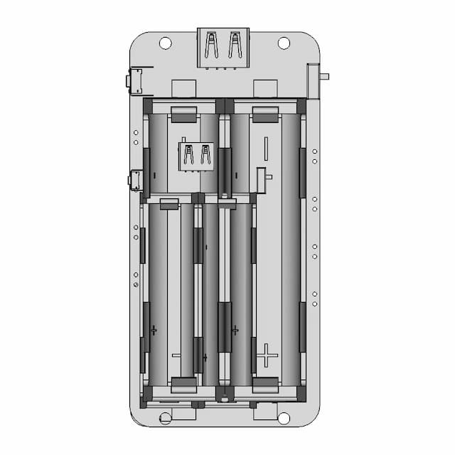 Foriot 1865O Battery Holder Li-Ion Battery | High-Quality CAD Model