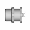 Connector For The Unit - St1213.P4 - Weipu (4 Pins, Ip67, Male) - Downloadable CAD Representation_0_0_degree_snapshot