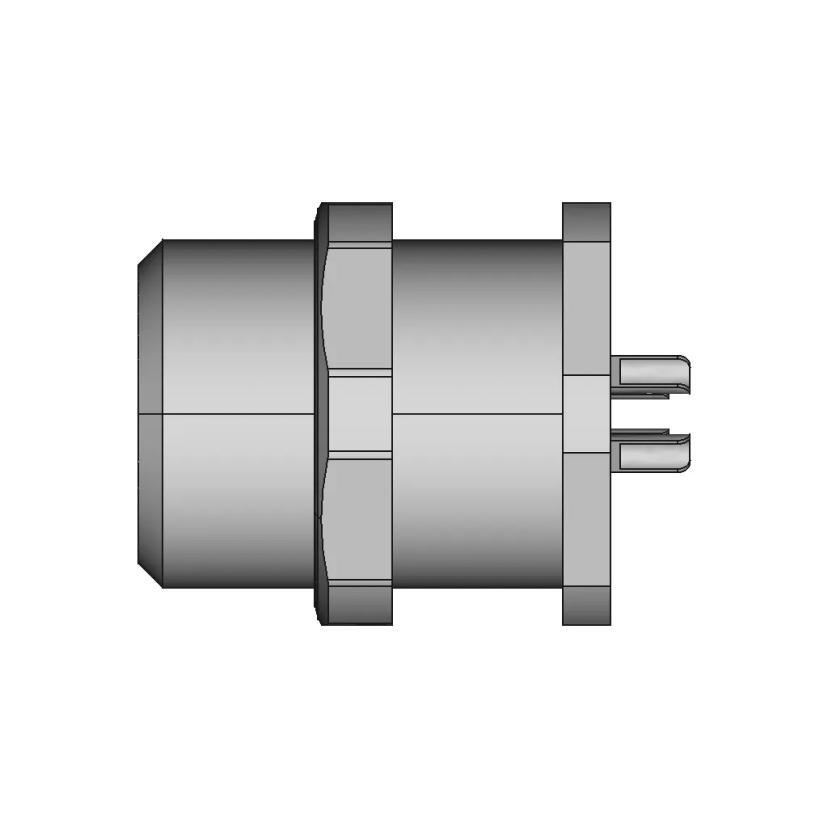 Connector For The Unit - St1213.P4 - Weipu (4 Pins, Ip67, Male) - Downloadable CAD Representation