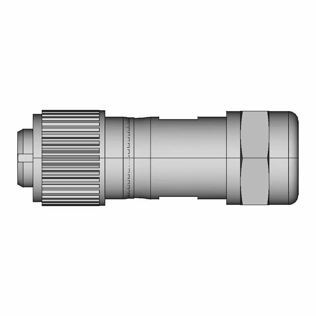 Connector Cable - St1210.S4 - Weipu (4 Pins, Ip67, Mom) | High-Quality CAD Model