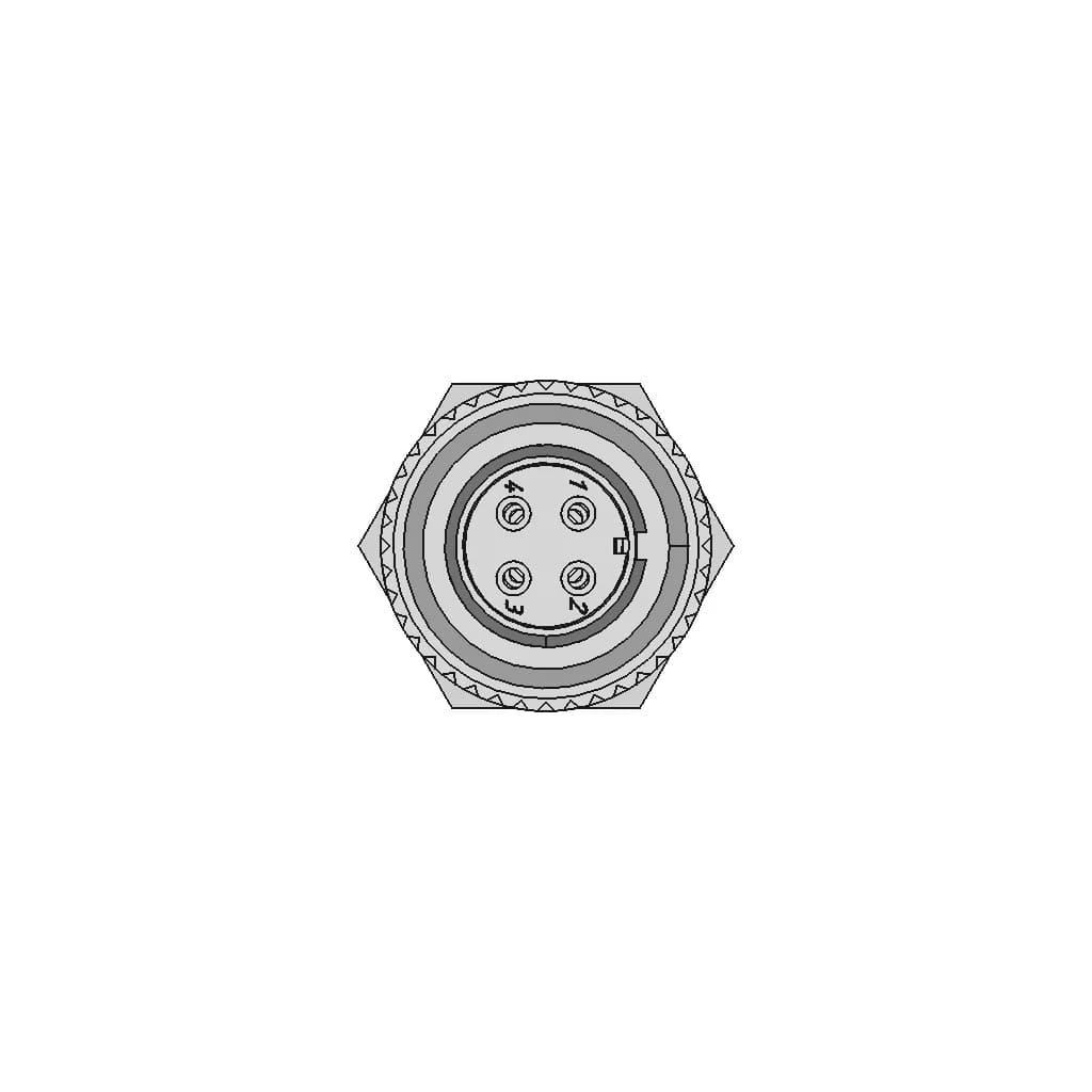 Connector Cable - St1210.S4 - Weipu (4 Pins, Ip67, Mom) | High-Quality CAD Model_0_270_degree_snapshot