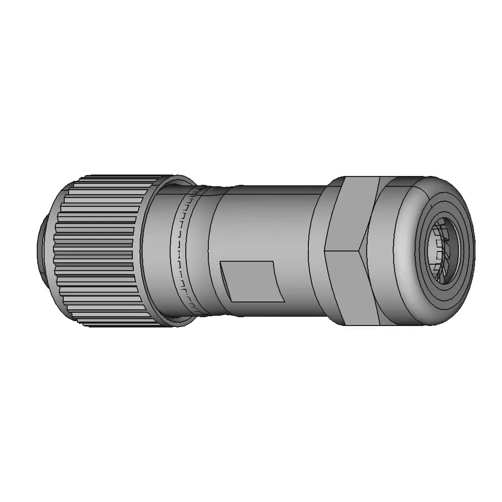 Connector Cable - St1210.S4 - Weipu (4 Pins, Ip67, Mom) | High-Quality CAD Model_60_30_degree_snapshot