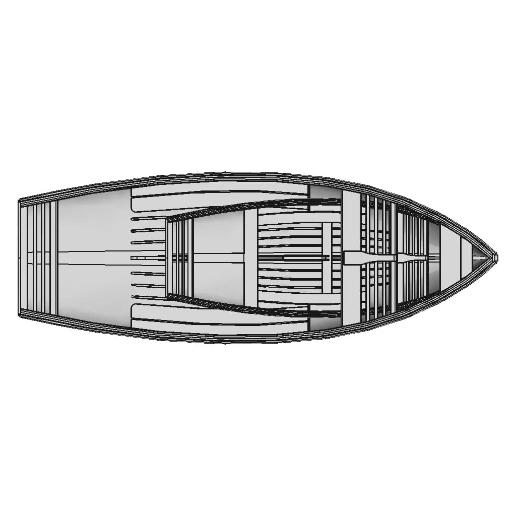 Thistle Dinghy Hull | High-Quality CAD Model_0_0_degree_snapshot