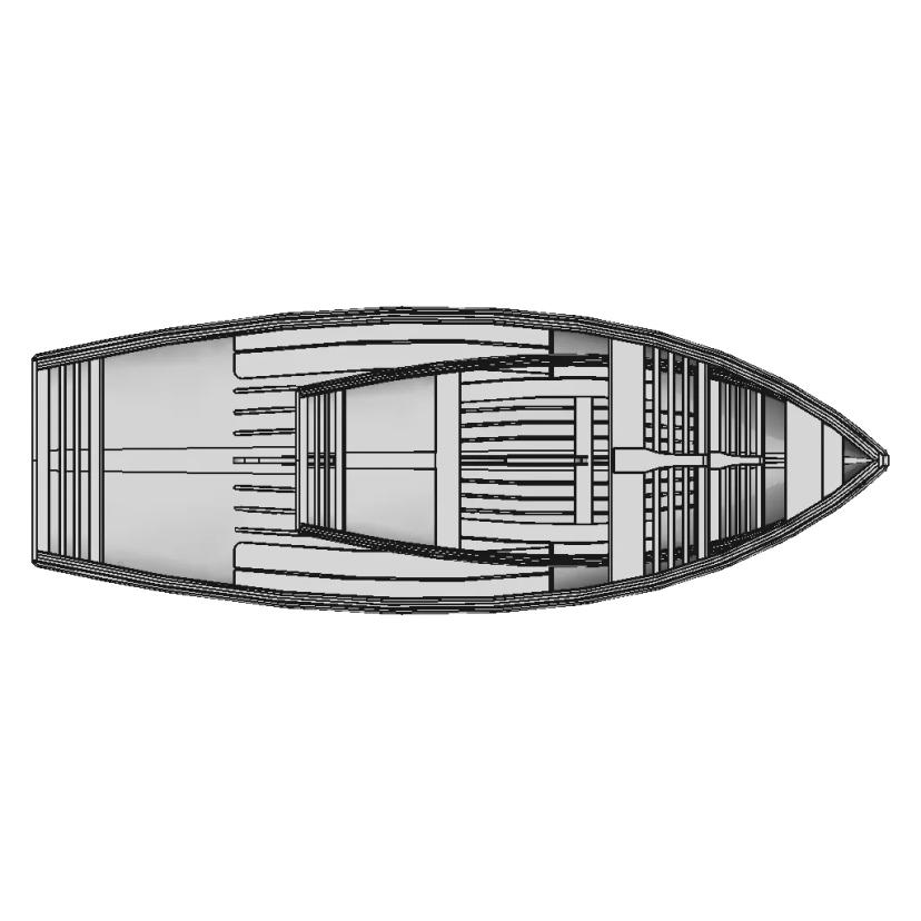 Thistle Dinghy Hull | High-Quality CAD Model