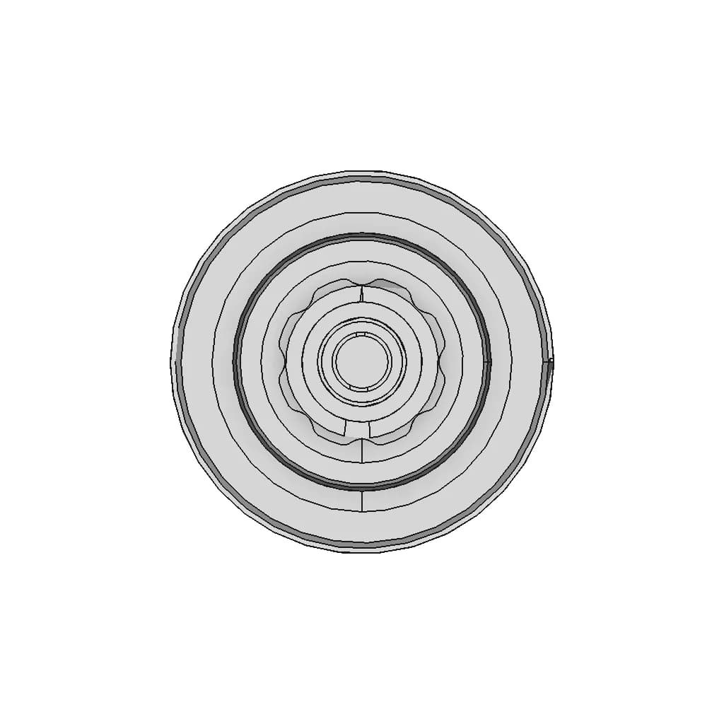 Gp330B Furuno Gps Receiver - Downloadable CAD Representation_90_0_degree_snapshot