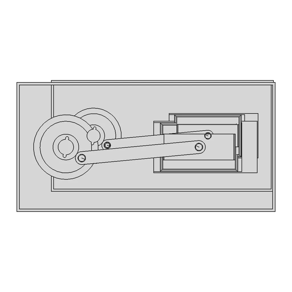 Slider Crank Mechanism - Downloadable CAD Representation_0_0_degree_snapshot