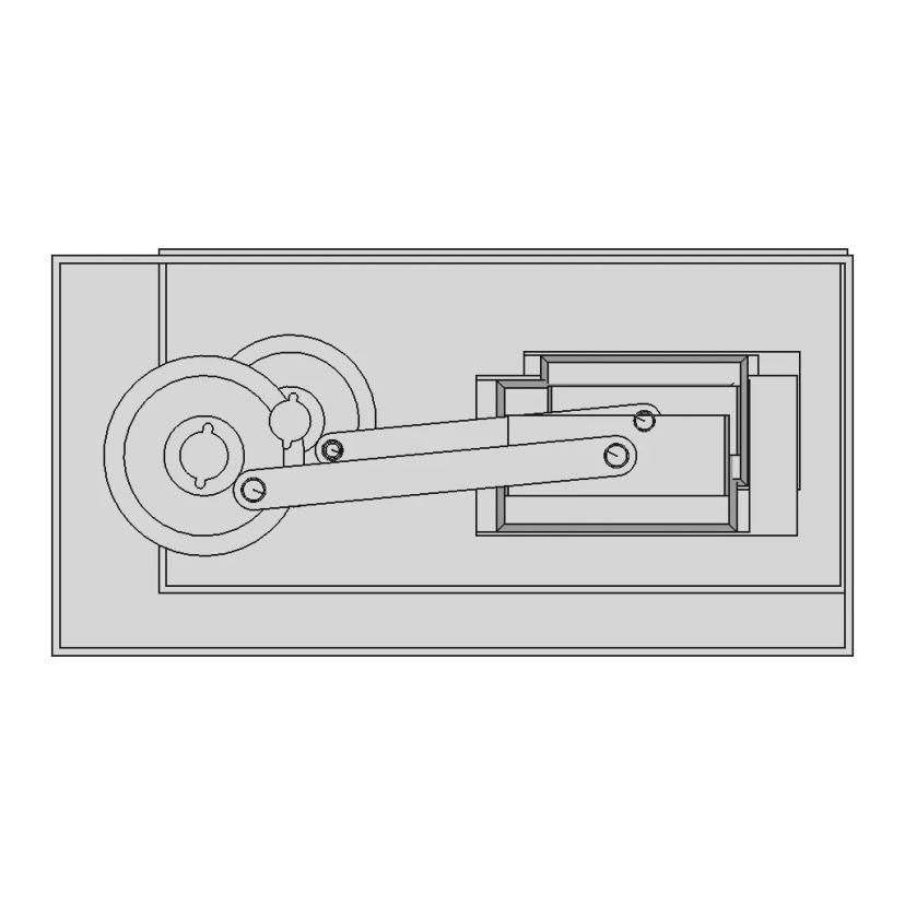Slider Crank Mechanism - Downloadable CAD Representation