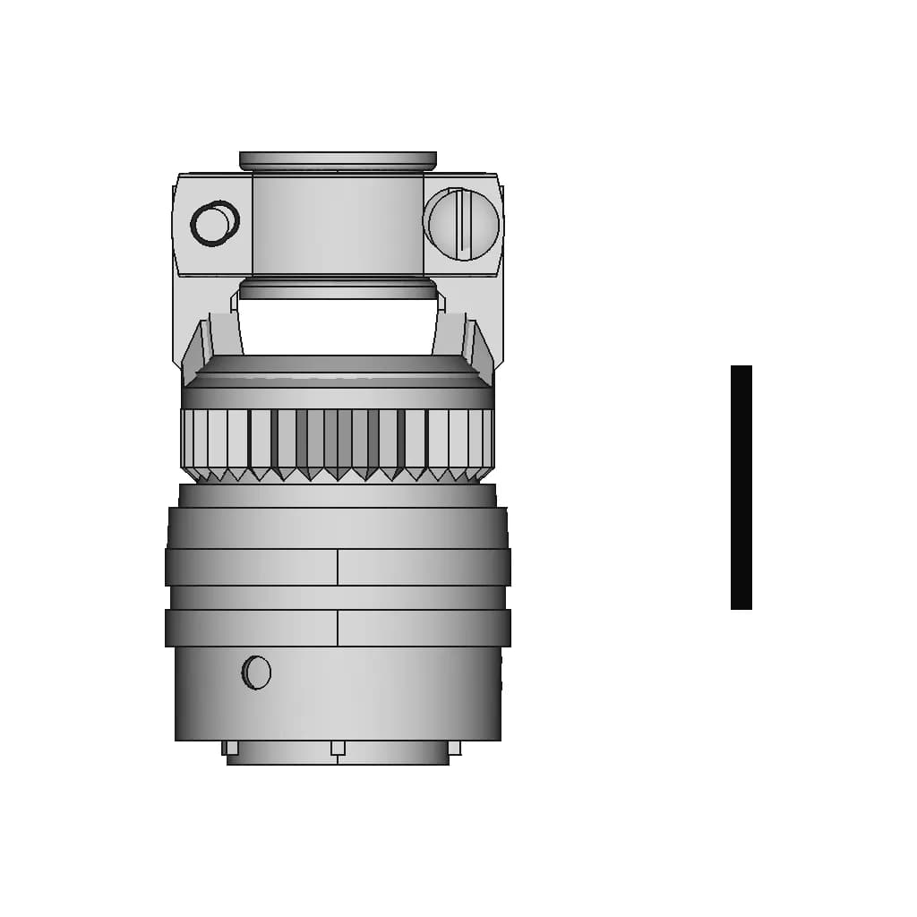 Amphenol | Pt06A14-19S(Sr) | Mil-Dtl-26482 | 14 Shell 19 Pins - Downloadable CAD Representation_0_270_degree_snapshot