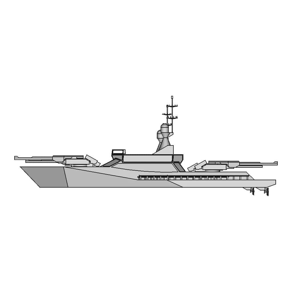Battel Ship - Downloadable CAD Representation_0_0_degree_snapshot