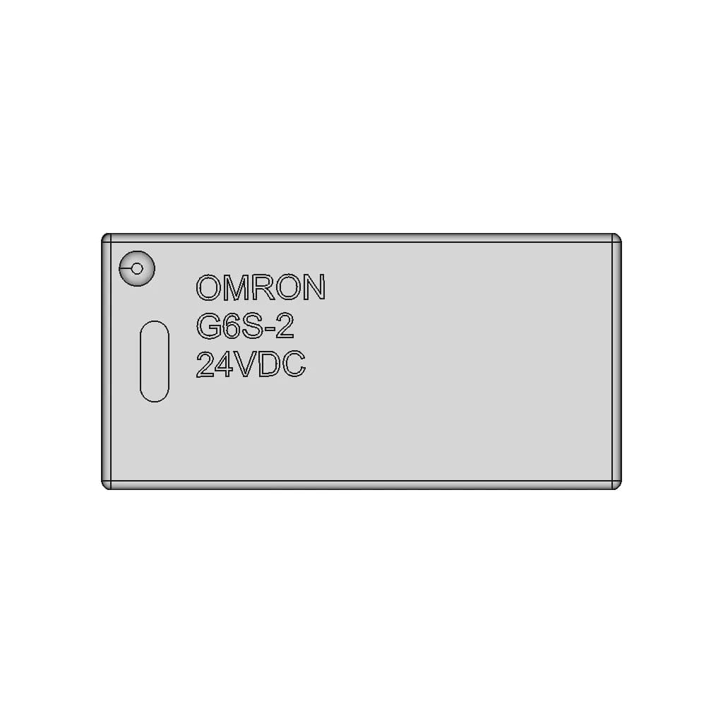 Omron Electronics G6S-2 Dc24 - Downloadable CAD Representation_0_0_degree_snapshot