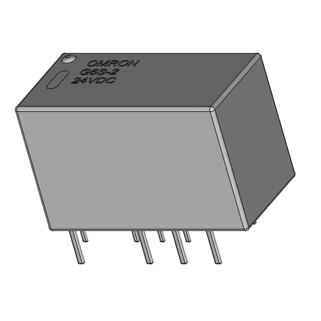 Omron Electronics G6S-2 Dc24 - Downloadable CAD Representation_60_30_degree_snapshot