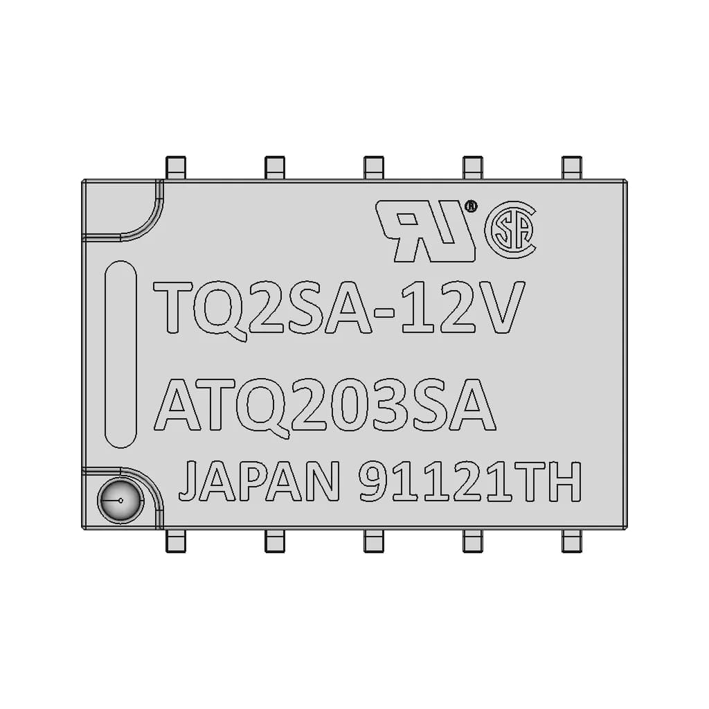 Panasonic Tq2Sa-12V-Z V3 | 3D Engineering Design File_0_0_degree_snapshot