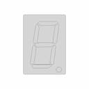 7-Segment Display (10X7.1) - Downloadable CAD Representation_0_0_degree_snapshot