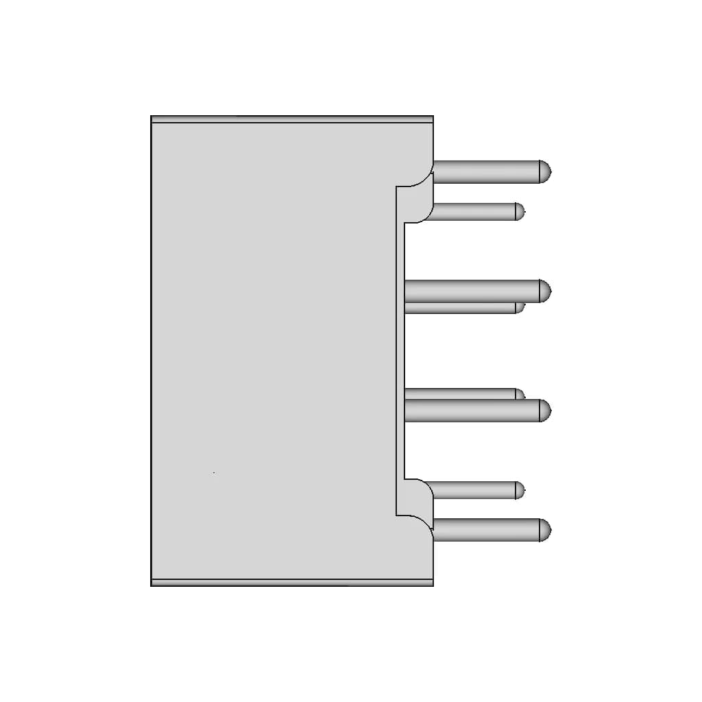 7-Segment Display (10X7.1) - Downloadable CAD Representation_0_90_degree_snapshot