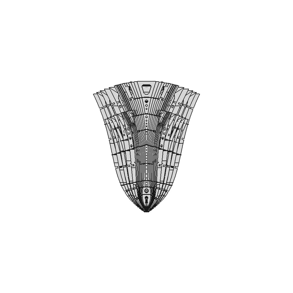 Fletcher Class Destroyer Bow (Wip) | 3D Engineering Design File_0_90_degree_snapshot