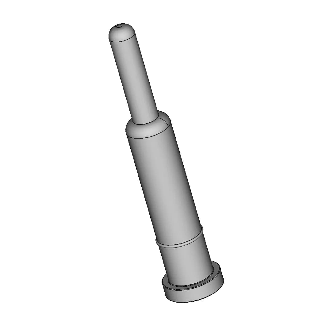 10Mm Pogo Pin (Kh-Pg2010005-Dz) | High-Quality CAD Model_60_30_degree_snapshot