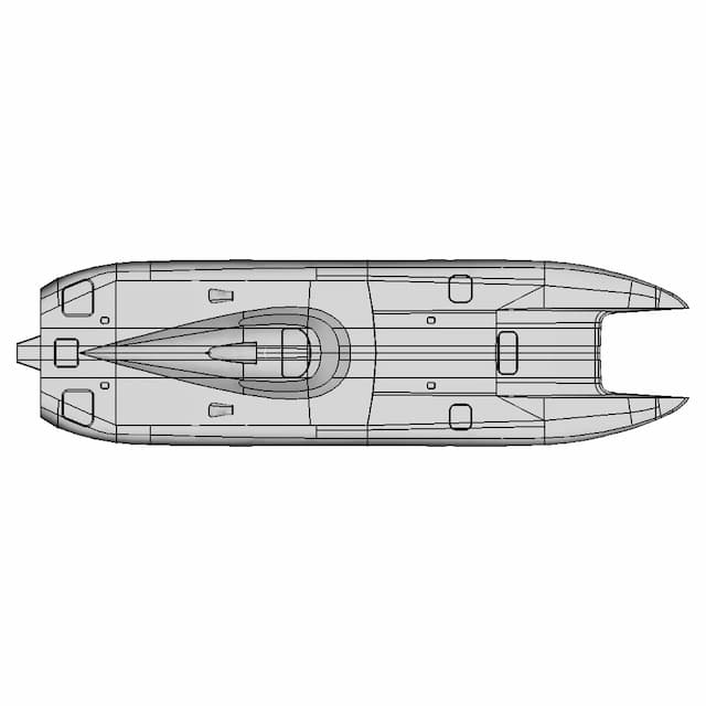 Mystic C5000 Catamaran - Downloadable CAD Representation