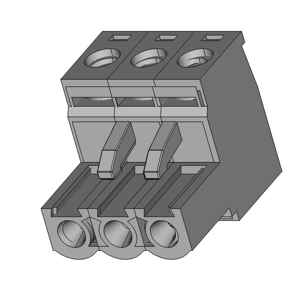 Terminal Block 691352710002 And 691352710003 - Downloadable CAD Representation_60_30_degree_snapshot