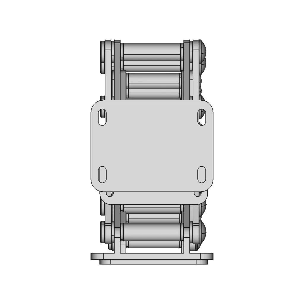 Accordion Marine Hinge 316L Stainless Steel | 3D Engineering Design File_0_0_degree_snapshot