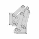 Accordion Marine Hinge 316L Stainless Steel | 3D Engineering Design File_0_90_degree_snapshot