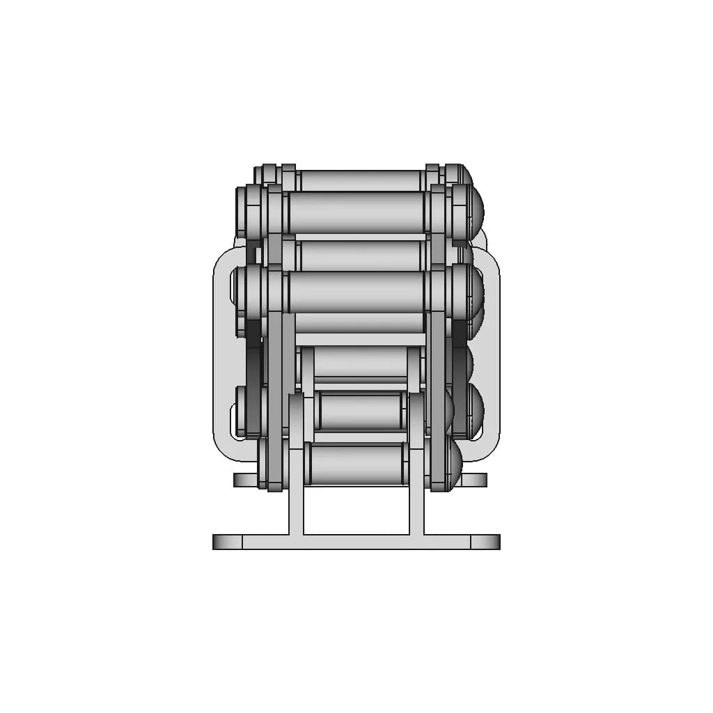 Accordion Marine Hinge 316L Stainless Steel | 3D Engineering Design File_270_0_degree_snapshot