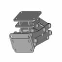 Accordion Marine Hinge 316L Stainless Steel | 3D Engineering Design File_60_30_degree_snapshot