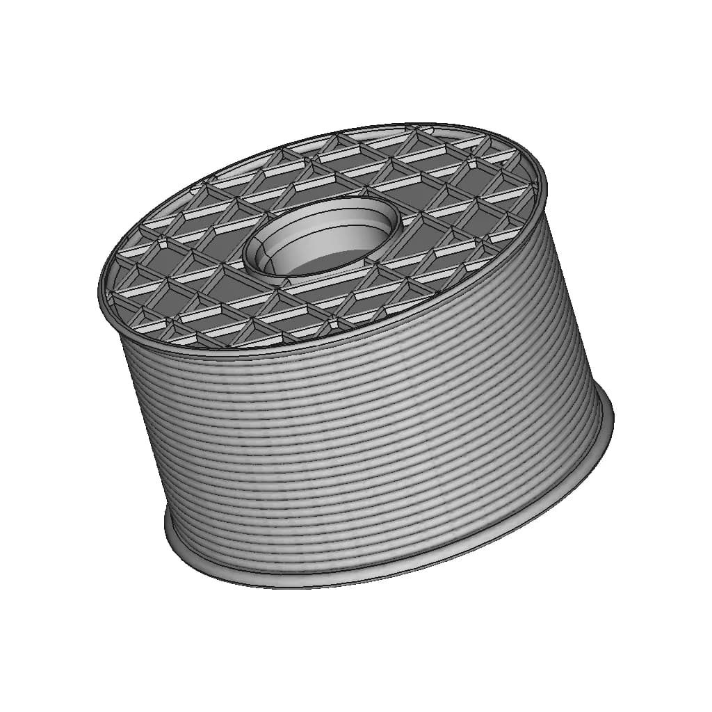Cable Reel | High-Quality CAD Model_60_30_degree_snapshot