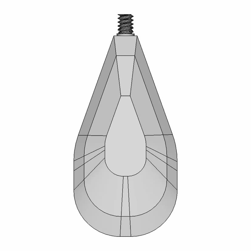 Petal For Chandelier | High-Quality CAD Model