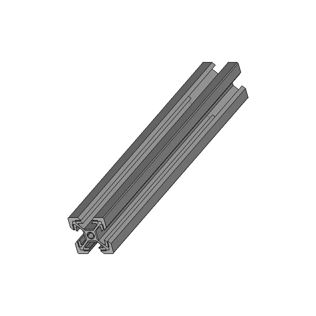 20X20 Aluminum Profile | High-Quality CAD Model_60_30_degree_snapshot
