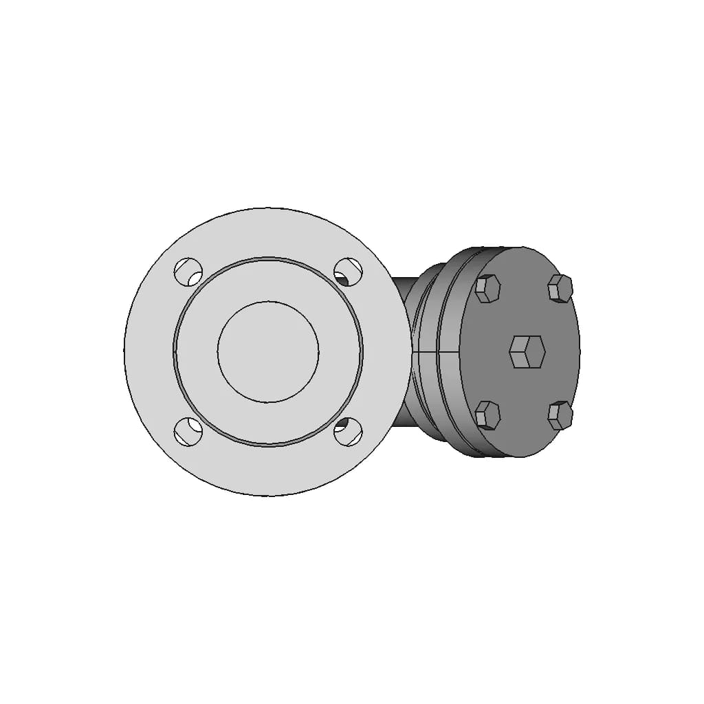 "Y" Strainer Dn65 Pn16 Aisi 316 Genebre 2461 - Standard Mechanical Component_0_90_degree_snapshot