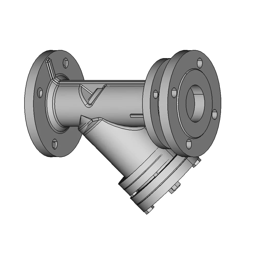 "Y" Strainer Dn65 Pn16 Aisi 316 Genebre 2461 - Standard Mechanical Component_60_30_degree_snapshot