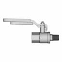 1/4" Npt Ball Valve - Downloadable CAD Representation_0_270_degree_snapshot