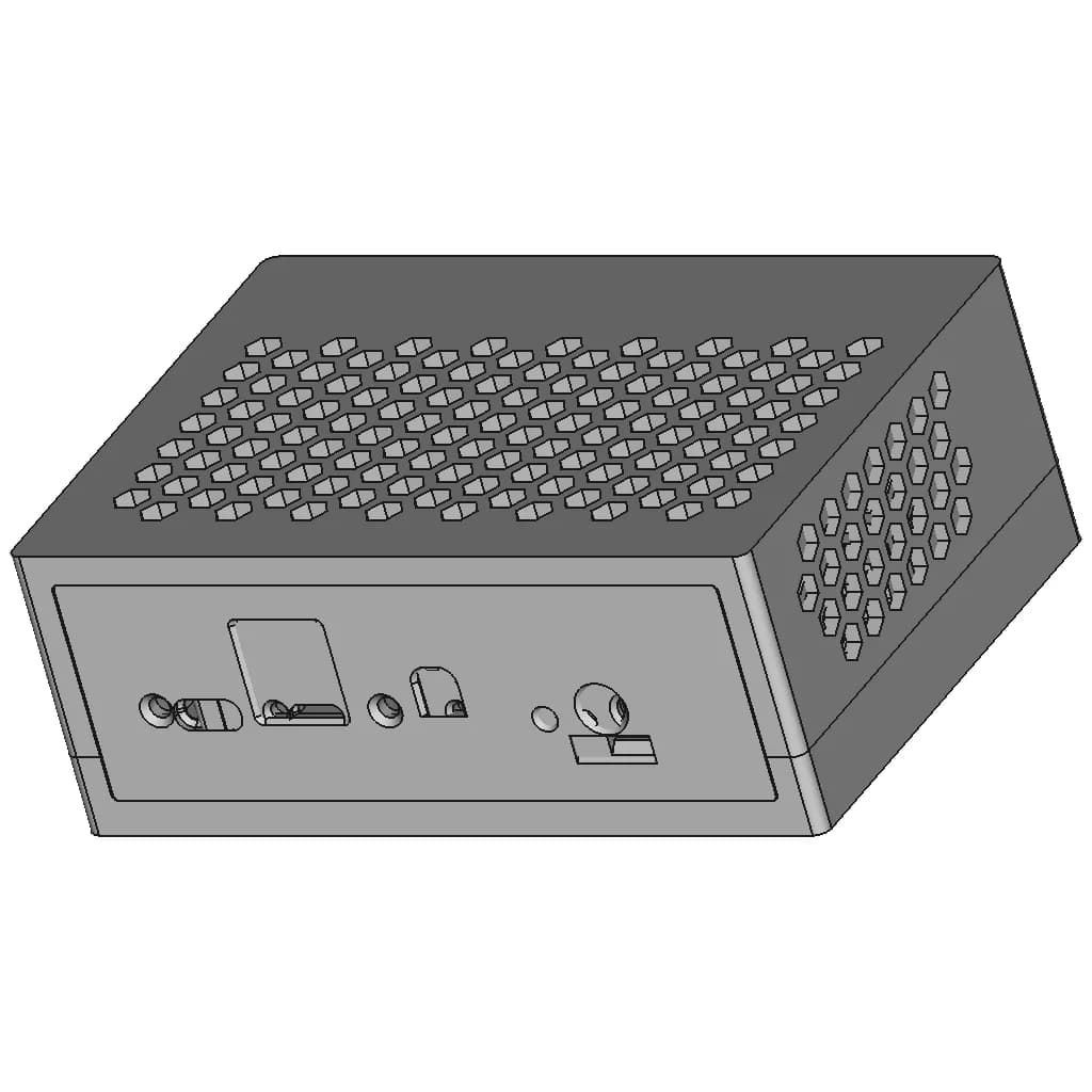 Case For Orange Pi 5 Plus With Cooling | 3D Engineering Design File_60_30_degree_snapshot