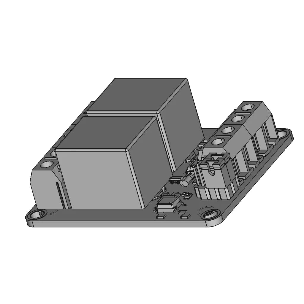 Dual Relay Module 5V, 12V, 24V - Standard Mechanical Component_60_30_degree_snapshot