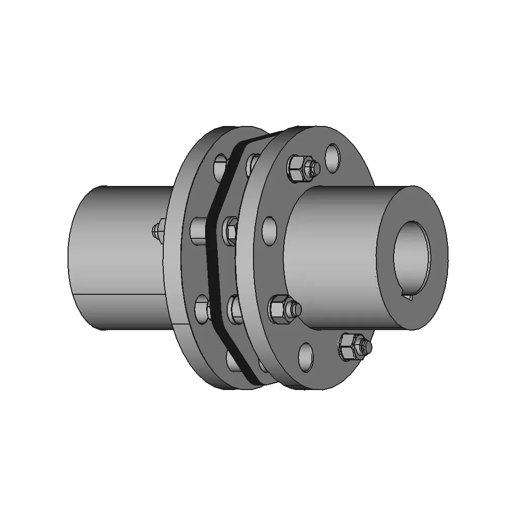 Flexible (Elastic) Coupling | 3D Engineering Design File_60_30_degree_snapshot