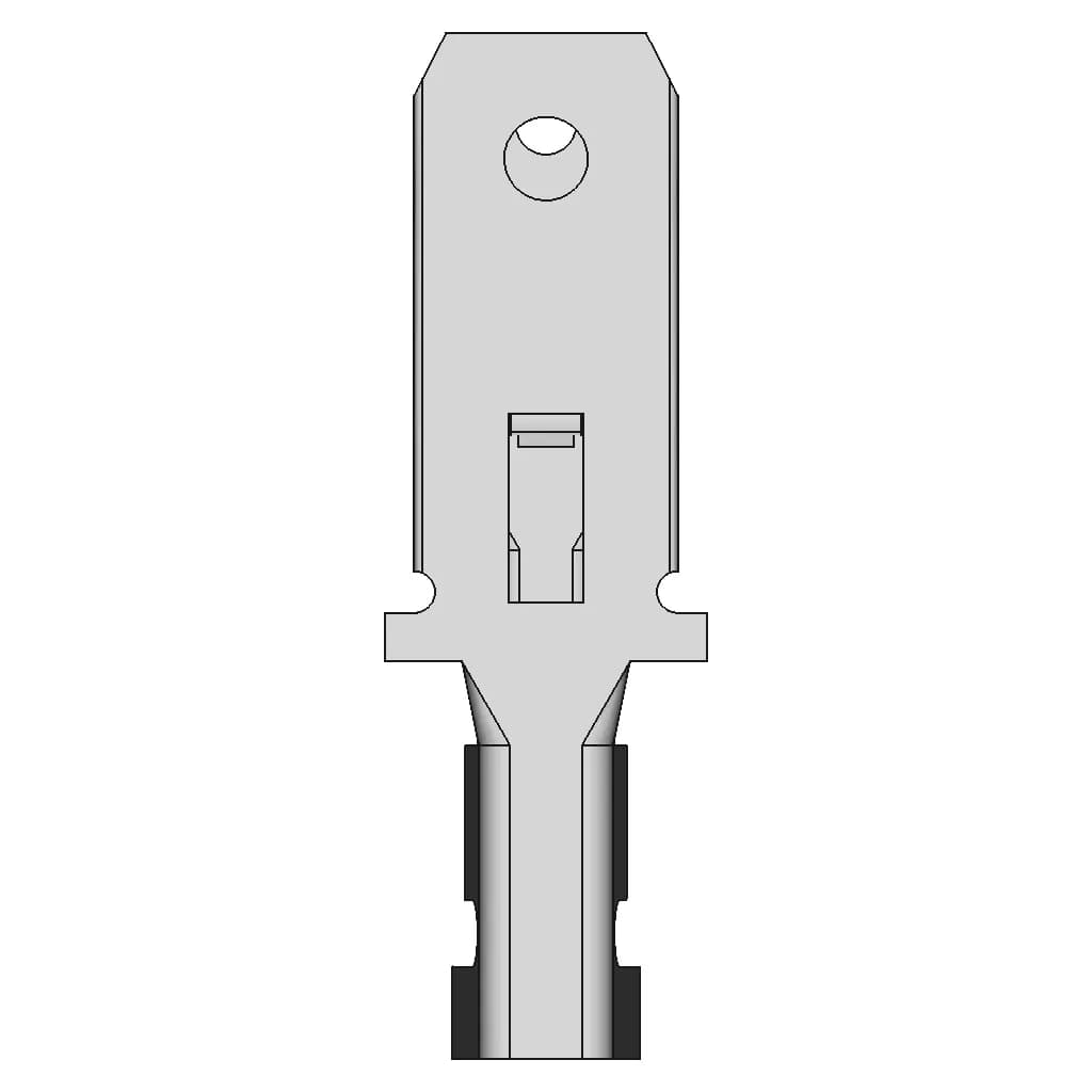 Terminal L15 Spade Connector - Standard Mechanical Component_0_0_degree_snapshot