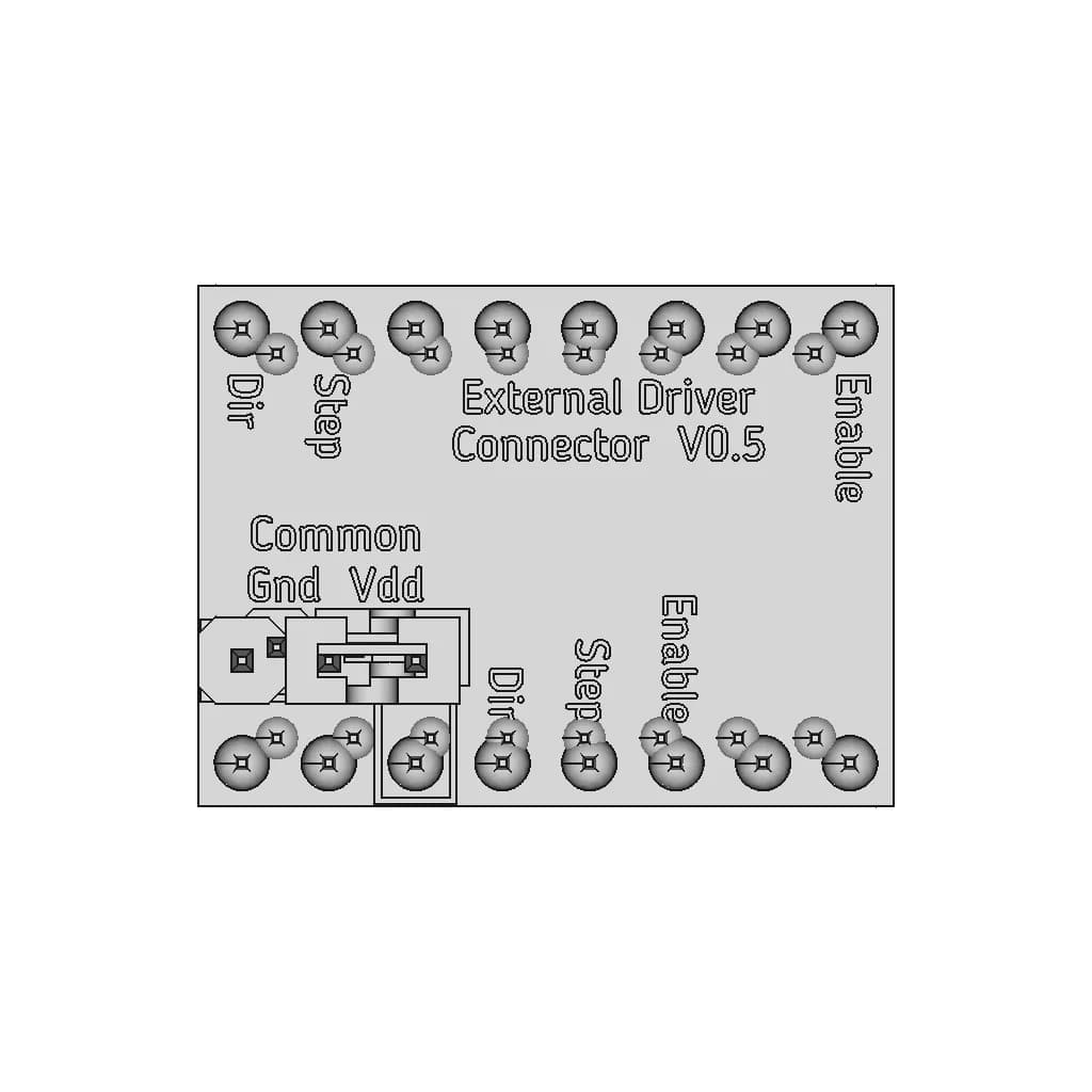 External Stepper Driver Connector Board | High-Quality CAD Model_0_0_degree_snapshot