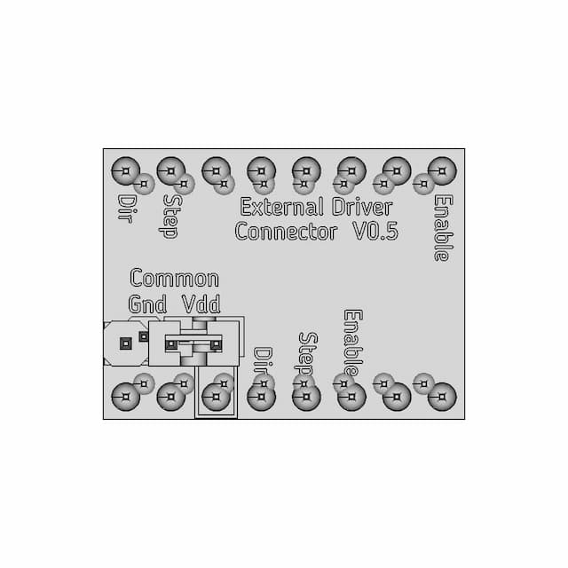 External Stepper Driver Connector Board | High-Quality CAD Model