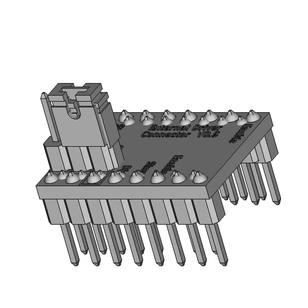 External Stepper Driver Connector Board | High-Quality CAD Model_60_30_degree_snapshot