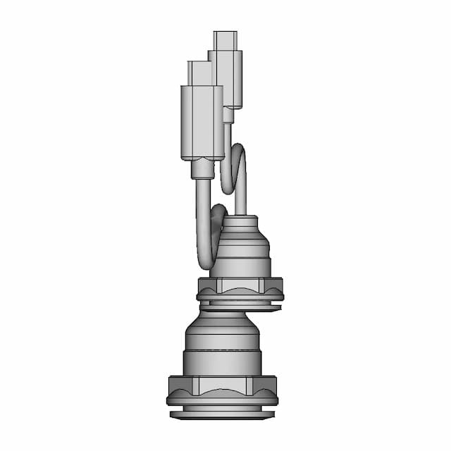 Usb-C Bulkhead Connector - Downloadable CAD Representation