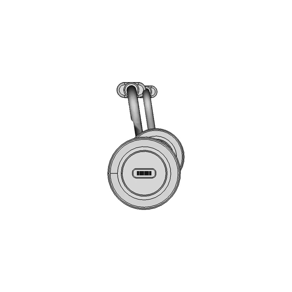 Usb-C Bulkhead Connector - Downloadable CAD Representation_90_0_degree_snapshot