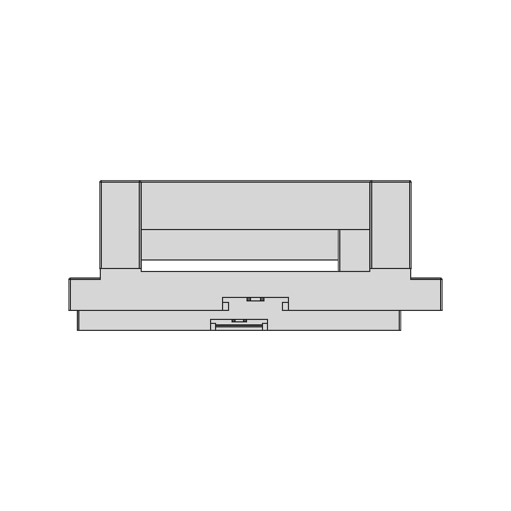 Din Rail Plastic Enclosures Box Brt-80006 | High-Quality CAD Model_0_0_degree_snapshot